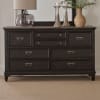 Allyson Park Panel Bed in Wirebrushed Black Forest Finish with Ember Gray Tops by Liberty Furniture - 417B-BR-QPB - Image 5 of 0