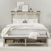 Ivy Hollow Mantle Storage Bed 6 Piece Bedroom Set in Weathered Linen Finish with Dusty Taupe Tops by Liberty Furniture - 457-BR-QMSDMN - Image 2 of 0