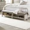 Ivy Hollow Mantle Storage Bed 6 Piece Bedroom Set in Weathered Linen Finish with Dusty Taupe Tops by Liberty Furniture - 457-BR-QMSDMN - Image 4 of 0