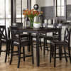 Thornton 7 Piece Gathering Counter Height Dining Set in Black Finish with Brown Top by Liberty Furniture - 464-CD-7GTS - Image 1 of 0