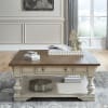 Morgan Creek Drawer Square Cocktail Table in Antique White w/ Wirebrushed Tobacco Accents Finish by Liberty Furniture - LIB-498-OT1012 - Image 1 of 0