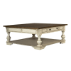 Morgan Creek Drawer Square Cocktail Table in Antique White w/ Wirebrushed Tobacco Accents Finish by Liberty Furniture - LIB-498-OT1012 - Image 2 of 0