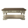 Morgan Creek Drawer Square Cocktail Table in Antique White w/ Wirebrushed Tobacco Accents Finish by Liberty Furniture - LIB-498-OT1012 - Image 3 of 0