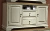 Morgan Creek 56 Inch TV Console in Antique White Finish with Wire Brushed Tobacco Accents by Liberty Furniture - 498-TV56 - Image 1 of 0