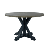 Lakeshore 5 Piece Pedestal Dining Room Set in Wirebrushed Navy Finish by Liberty Furniture - LIB-519NY-CD-5PDS - Image 5 of 0