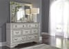 Abbey Park Panel Bed 6 Piece Bedroom Set in Antique White Finish by Liberty Furniture - 520-BR-QPBDMN - Image 4 of 0