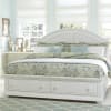 Summer House I Storage Bed 6 Piece Bedroom Set in Oyster White & Navy Finish by Liberty Furniture - 607-BR-QSBDMN - Image 2 of 0