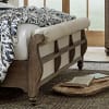 Americana Farmhouse Upholstered Sleigh Bed 6 Piece Bedroom Set in Dusty Taupe Finish by Liberty Furniture - 615-BR-QSLDMN - Image 3 of 0