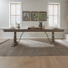 Americana Farmhouse Trestle Table 6 Piece Dining Set in Dusty Taupe Finish by Liberty Furniture - 615-DR-6TRS - Image 3 of 0
