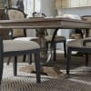 Americana Farmhouse Trestle Table 6 Piece Dining Set in Dusty Taupe Finish by Liberty Furniture - 615-DR-6TRS - Image 4 of 0