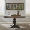 Americana Farmhouse Single Pedestal Table 5 Piece Dining Set in Dusty Taupe and Black Finish by Liberty Furniture - 615-DR-O5PDS - Image 2 of 0