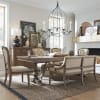 Americana Farmhouse Trestle Table 6 Piece Dining Set in Dusty Taupe Finish by Liberty Furniture - 615-DR-O6TRS - Image 1 of 0