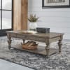 Americana Farmhouse Rectangular Cocktail Table in Taupe Finish by Liberty Furniture - 615-OT1010 - Image 2 of 0