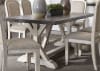 Willowrun Trestle Table 5 Piece Dining Set in Rustic White and Weathered Gray Top Finish by Liberty Furniture - LIB-619-DR-5TRS - Image 3 of 0