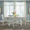 Lindsey Farm 5 Piece Trestle Table Set in Weathered White and Sandstone Finish by Liberty Furniture - 62WH-CD-5TRS - Image 1 of 0