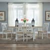 Lindsey Farm 5 Piece Trestle Table Set in Weathered White and Sandstone Finish by Liberty Furniture - 62WH-CD-5TRS - Image 2 of 0