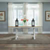 Lindsey Farm 5 Piece Trestle Table Set in Weathered White and Sandstone Finish by Liberty Furniture - 62WH-CD-5TRS - Image 4 of 0