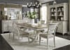 Farmhouse Reimagined 5 Piece Trestle Table Set in Antique White Finish with Chestnut Tops by Liberty Furniture - 652-DR-O5TRS - Image 3 of 0