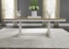 Farmhouse Reimagined 5 Piece Trestle Table Set in Antique White Finish with Chestnut Tops by Liberty Furniture - 652-DR-O5TRS - Image 4 of 0