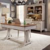 Farmhouse Reimagined 3 Piece Home Office Set in Antique White w/ Chestnut Top Finish by Liberty Furniture - LIB-652-HO-3DH - Image 1 of 0