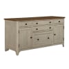 Farmhouse Reimagined Door Credenza in Antique White w/ Chestnut Top Finish by Liberty Furniture - LIB-652-HO120 - Image 3 of 0