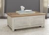 Farmhouse Reimagined Occasional Cocktail Table in Antique White Finish with Chestnut Tops by Liberty Furniture - 652-OT1010 - Image 3 of 0