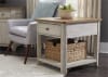 Farmhouse Reimagined Occasional Cocktail Table in Antique White Finish with Chestnut Tops by Liberty Furniture - 652-OT1010 - Image 4 of 0