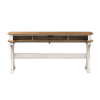Farmhouse Reimaged Console Bar Table in Antique White w/ Chestnut Top Finish by Liberty Furniture - LIB-652-OT7636 - Image 4 of 0