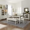 Whitney Rectangular Leg Table 6 Piece Dining Set in Antique Linen and Weathered Gray Finish by Liberty Furniture - LIB-661W-CD-6RTS - Image 1 of 0