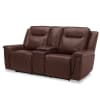 Avery Loveseat w/Console in Cognac Leather Finish by Liberty Furniture - LIB-7001CG-22P - Image 3 of 0