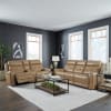 Carrington Triple Zero Gravity Power Recline Console Loveseat in York Sand Leather by Liberty Furniture - 7006SN-23P - Image 2 of 0