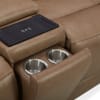 Carrington Triple Zero Gravity Power Recline Console Loveseat in York Sand Leather by Liberty Furniture - 7006SN-23P - Image 5 of 0