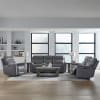 Cooper Triple Zero Gravity Power Reclining Sofa with Articulating Headrest in Blue Gray Leather by Liberty Furniture - 7007BG-33P - Image 3 of 0