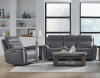 Cooper Triple Zero Gravity Power Reclining Sofa with Articulating Headrest in Blue Gray Leather by Liberty Furniture - 7007BG-33P - Image 4 of 0