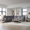 Cooper Triple Zero Gravity Power 6 Piece Sectional in Blue Gray Leather by Liberty Furniture - 7007BG-UPH-6PCSEC - Image 2 of 0