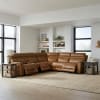 Cooper 6 Piece Sectional Sofa Set in Camel Leather Finish by Liberty Furniture - LIB-7007CM-UPH-6PCSEC - Image 2 of 0