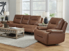 Cameron Zero Gravity Triple Power Reclining Sofa in Dakota Saddle Leather by Liberty Furniture - 7008SD-33P - Image 3 of 0