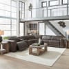 Deacon Dual Zero Gravity Power Recline 6 Piece Sectional in Boston Charcoal Leather by Liberty Furniture - 7014CC-UPH-6PCSEC - Image 1 of 0