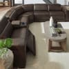 Deacon Dual Zero Gravity Power Recline 6 Piece Sectional in Boston Charcoal Leather by Liberty Furniture - 7014CC-UPH-6PCSEC - Image 3 of 0