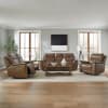 Collins Zero Gravity Triple Power Reclining Sofa in York Chestnut Leather by Liberty Furniture - 7016CN-33P - Image 3 of 0