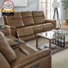 Collins Zero Gravity Triple Power Reclining Sofa in York Chestnut Leather by Liberty Furniture - 7016CN-33P - Image 5 of 0