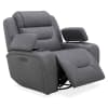 Chapman Zero Gravity Dual Power Recliner in Aline Blue Gray Leather by Liberty Furniture - 7019BG-12P - Image 4 of 0