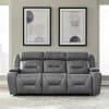 Chapman Zero Gravity Dual Power Reclining Sofa in Aline Blue Gray Leather by Liberty Furniture - 7019BG-32P - Image 1 of 0