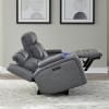 Chapman Zero Gravity Dual Power Reclining Sofa in Aline Blue Gray Leather by Liberty Furniture - 7019BG-32P - Image 4 of 0