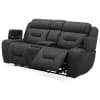 Chapman Zero Gravity Dual Power Reclining Console Loveseat in Aline Coal Leather by Liberty Furniture - 7019CO-22P - Image 5 of 0