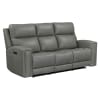 Camden Power Reclining Sofa in Aline Light Gray Leather by Liberty Furniture - LIB-7021LG-33P - Image 2 of 0