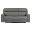 Camden Power Reclining Sofa in Aline Light Gray Leather by Liberty Furniture - LIB-7021LG-33P - Image 4 of 0