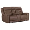 Beckham Power Reclining Loveseat with Console in Aline Saddle Leather by Liberty Furniture - LIB-7023SD-22P - Image 3 of 0