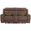 Beckham Power Reclining Loveseat with Console in Aline Saddle Leather by Liberty Furniture - LIB-7023SD-22P - Image 4 of 0