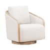 Nora Upholstered Swivel Accent Chair with Light Brown Finish by Liberty Furniture - 722-ACH15 - Image 2 of 0